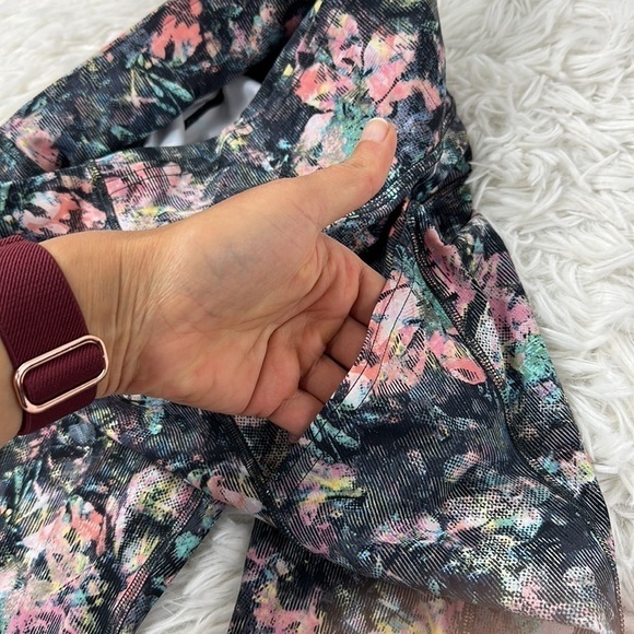 Lululemon Fast & Free Crop II *Nulux 19" Dappled Daze Multi - Picture 5 of 7